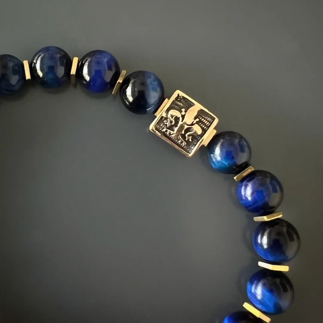 Tiger's Eye Gladiator Beaded Bracelet