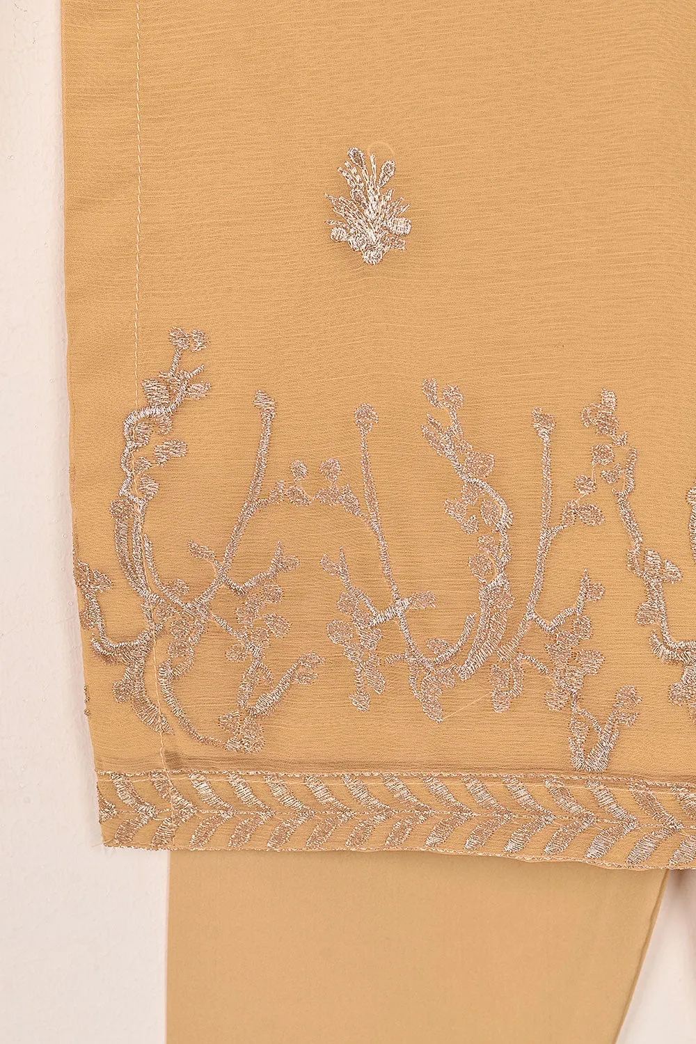 TKF-142-Skin - Kids 3Pc Chiffon Embroidered Formal Dress