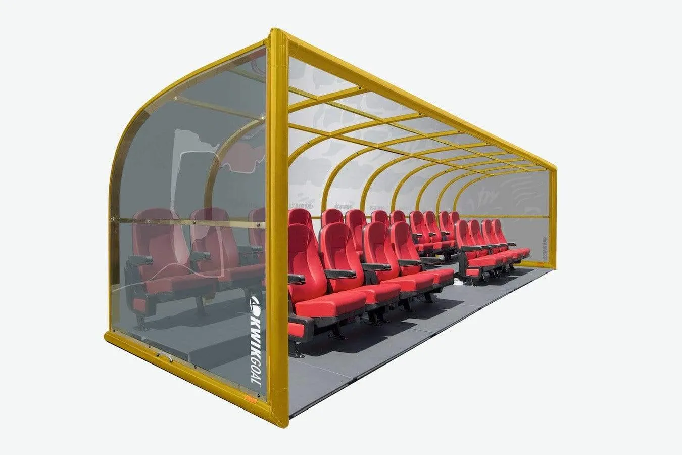 Two Row Portable Rugby Shelter with Luxury Seats