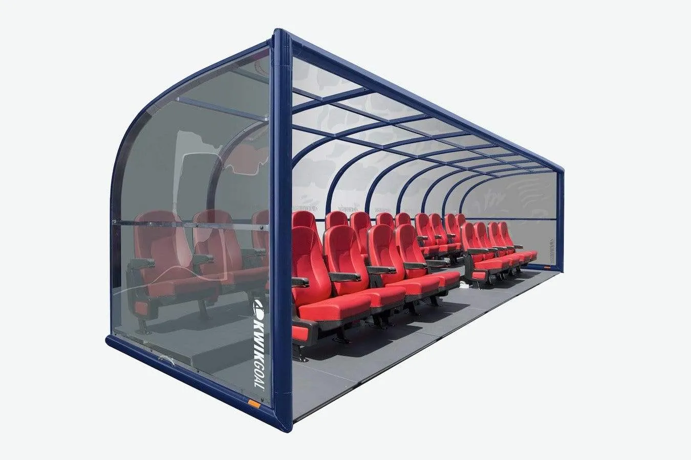 Two Row Portable Rugby Shelter with Luxury Seats