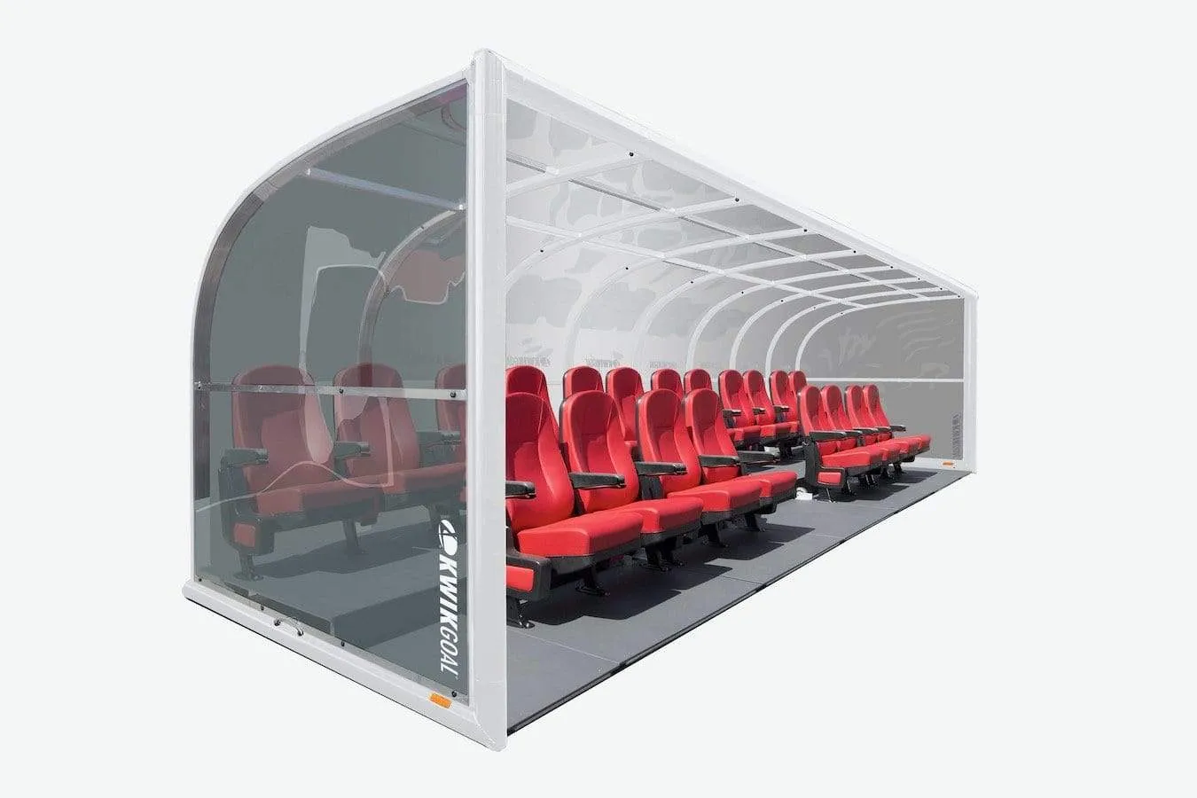 Two Row Portable Rugby Shelter with Luxury Seats