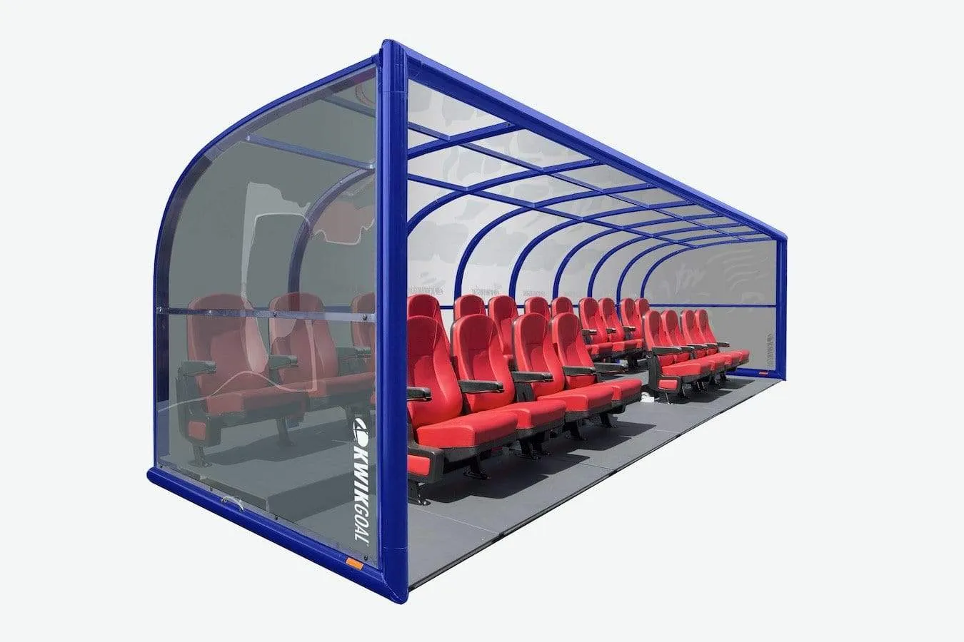 Two Row Portable Rugby Shelter with Luxury Seats