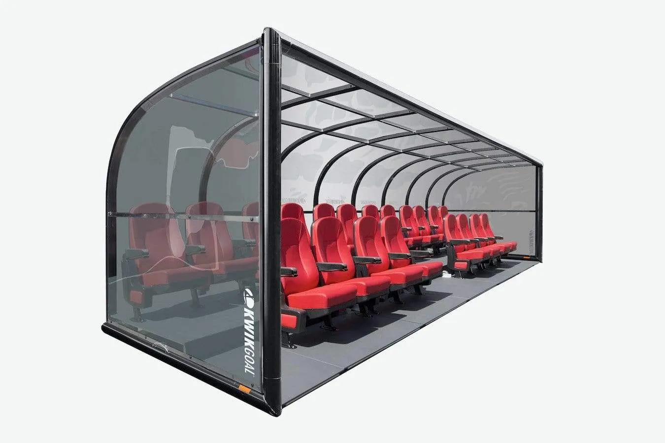 Two Row Portable Rugby Shelter with Luxury Seats
