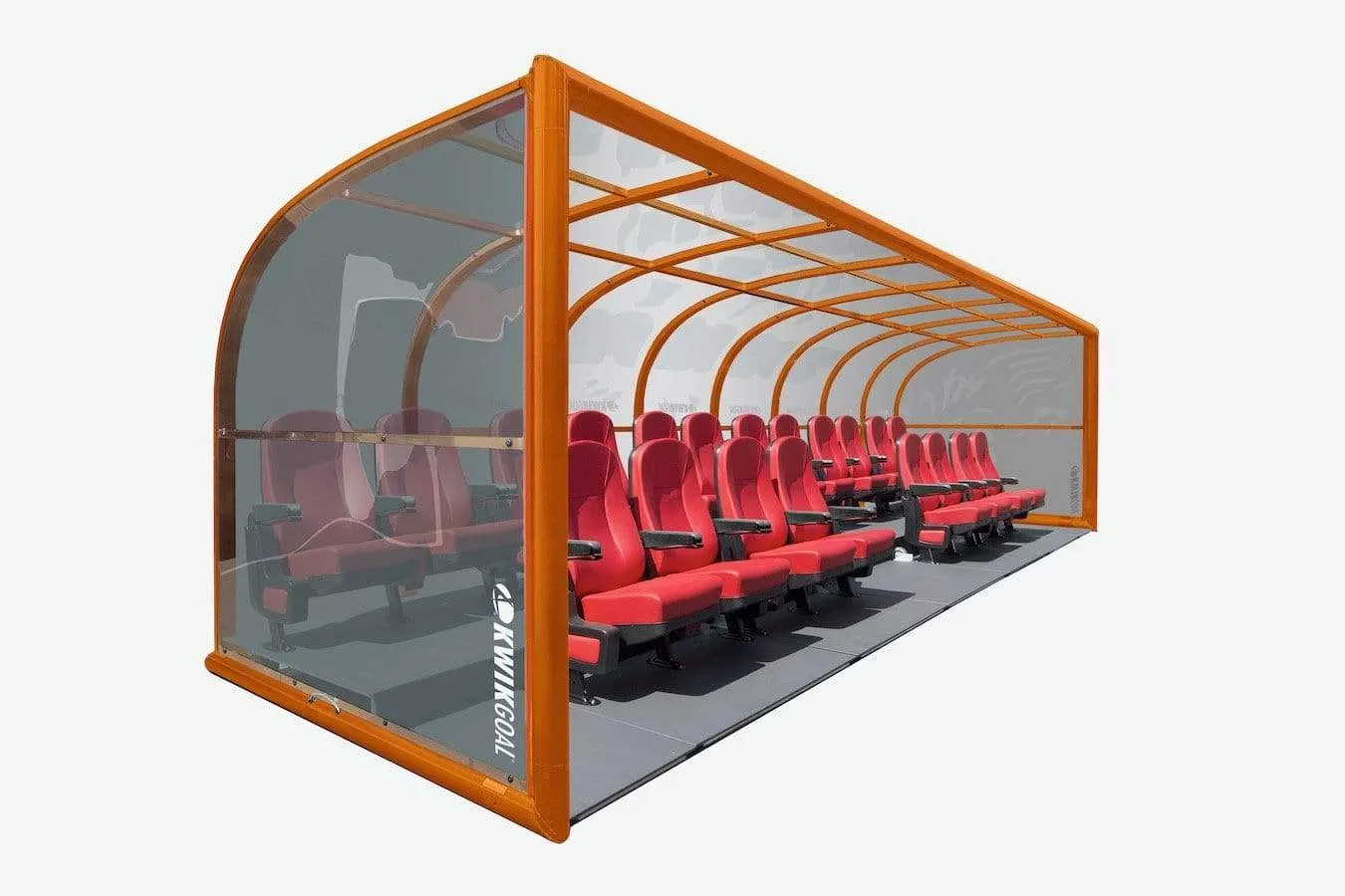 Two Row Portable Rugby Shelter with Luxury Seats