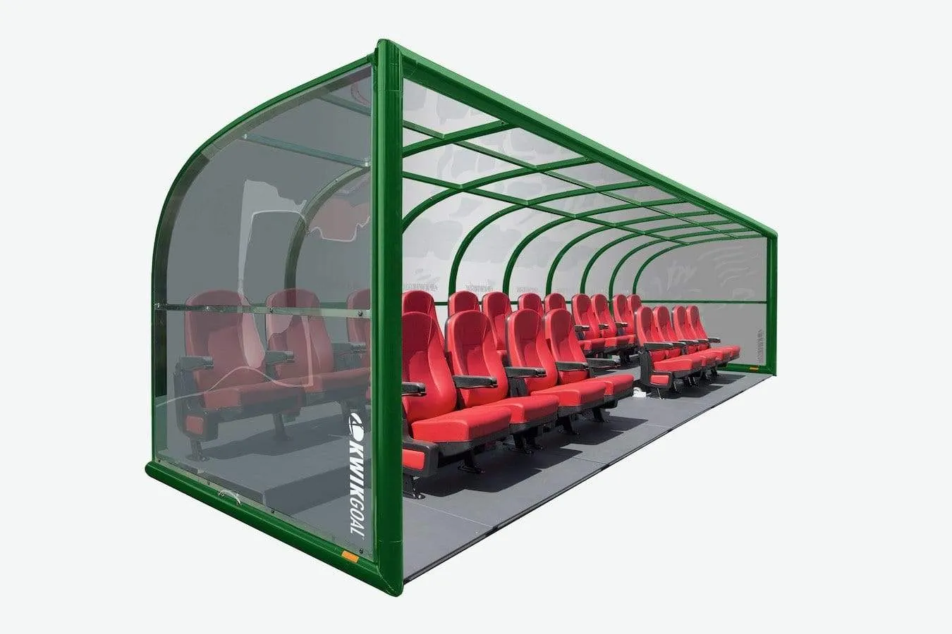 Two Row Portable Rugby Shelter with Luxury Seats
