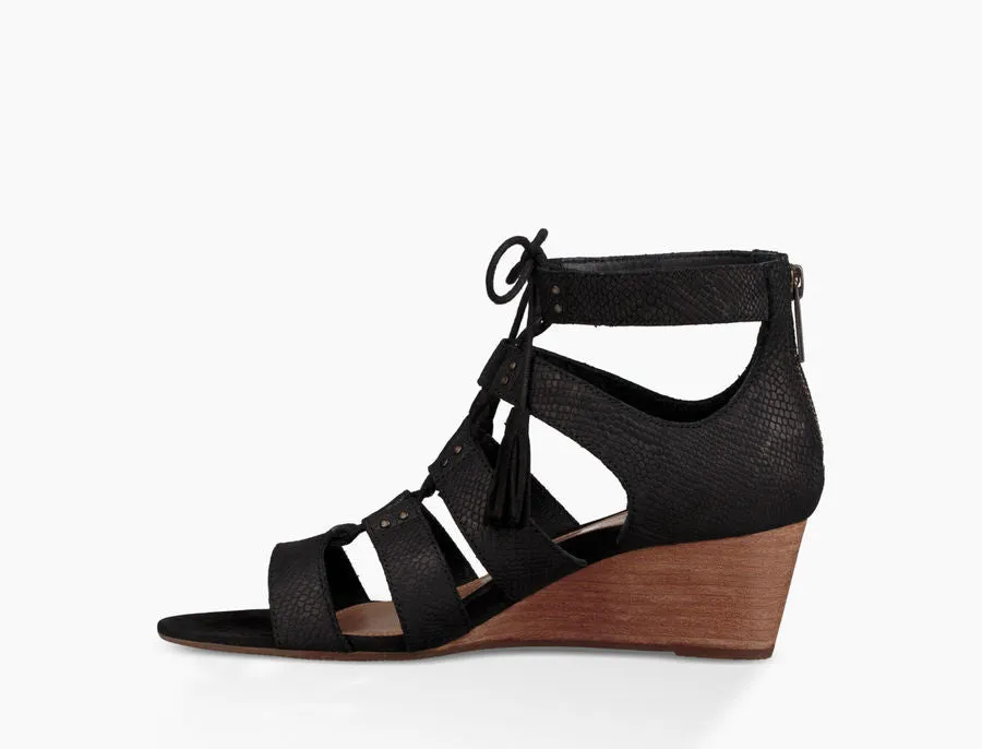 UGG Australia Women's Yasmin Snake Wedge | Black