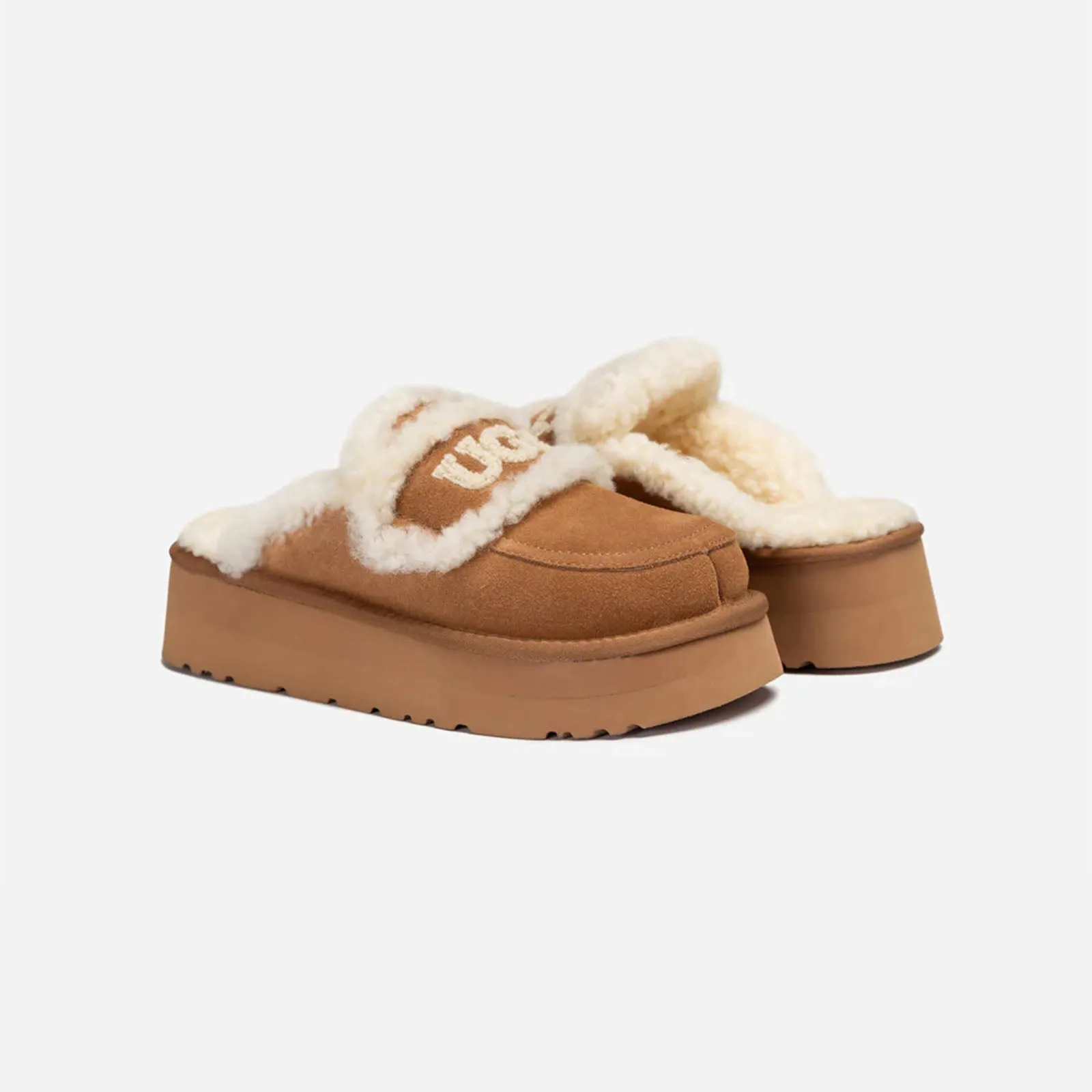 Ugg Slipper Ladies Platform Violet Chestnut 37