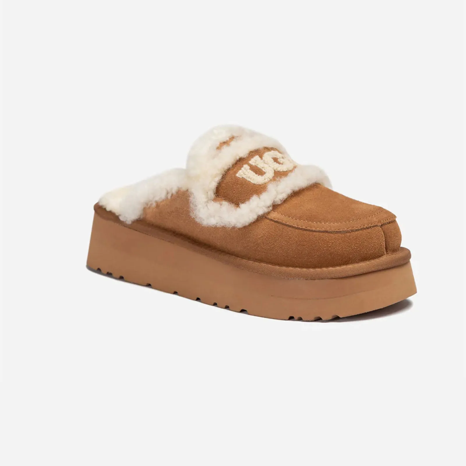 Ugg Slipper Ladies Platform Violet Chestnut 37