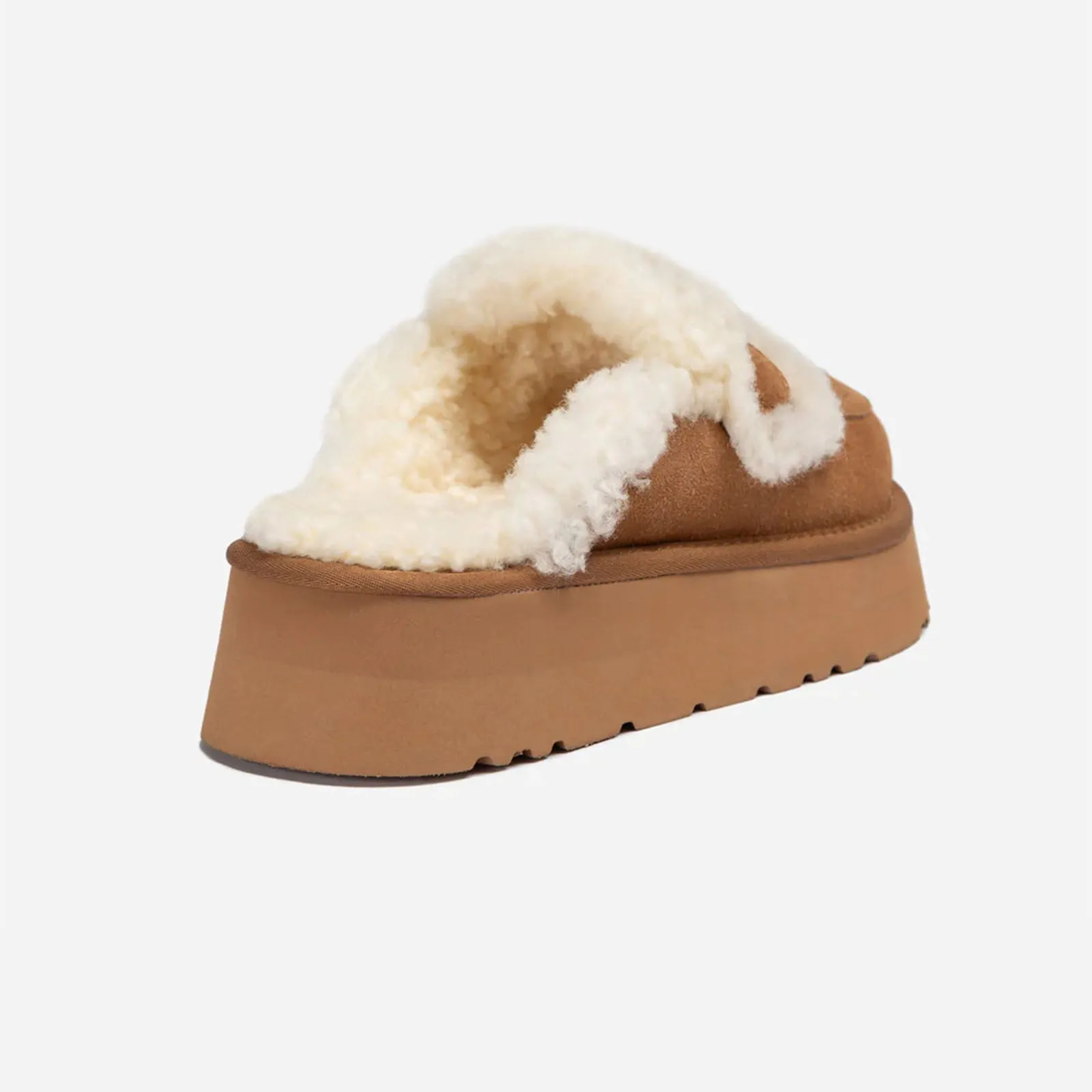 Ugg Slipper Ladies Platform Violet Chestnut 37