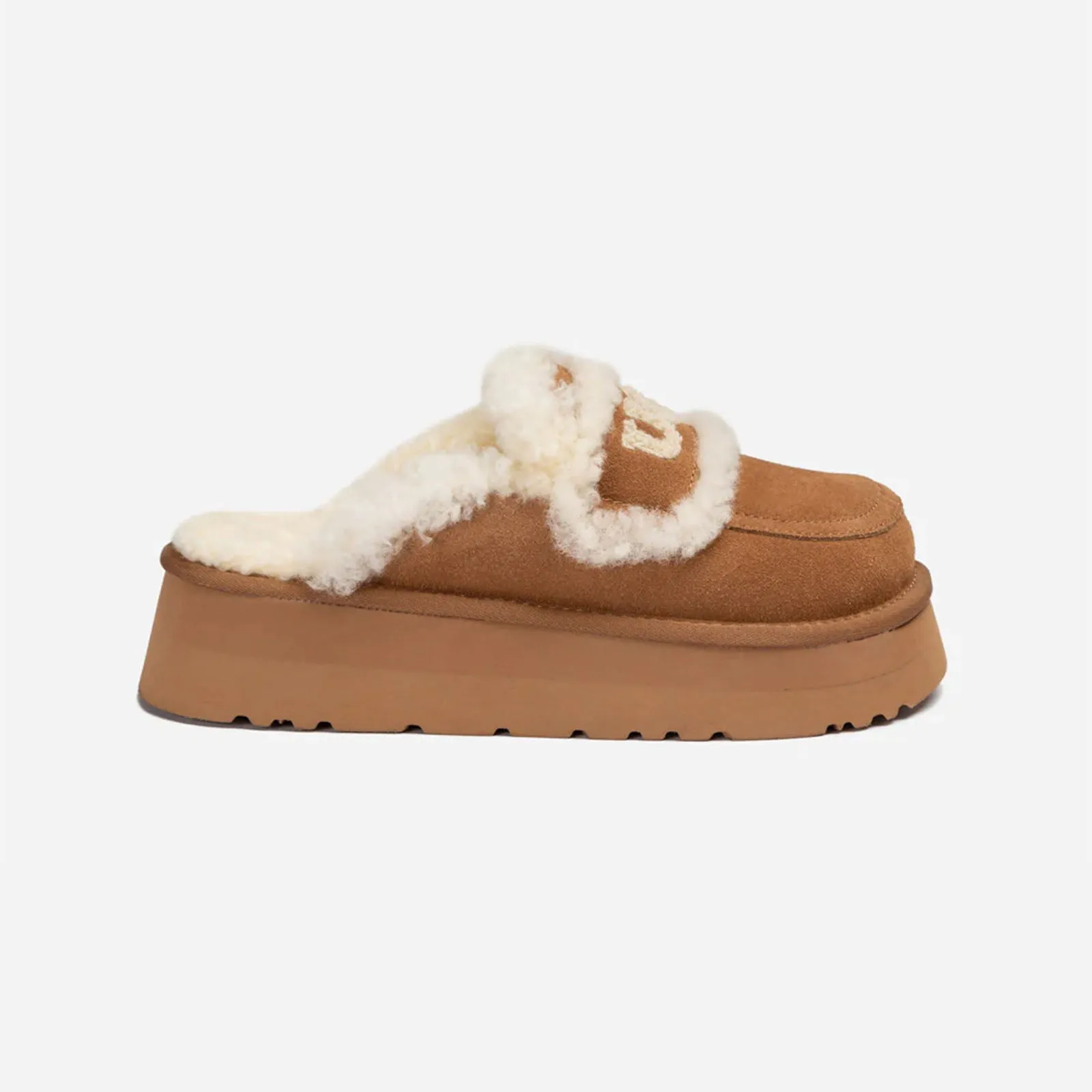 Ugg Slipper Ladies Platform Violet Chestnut 37