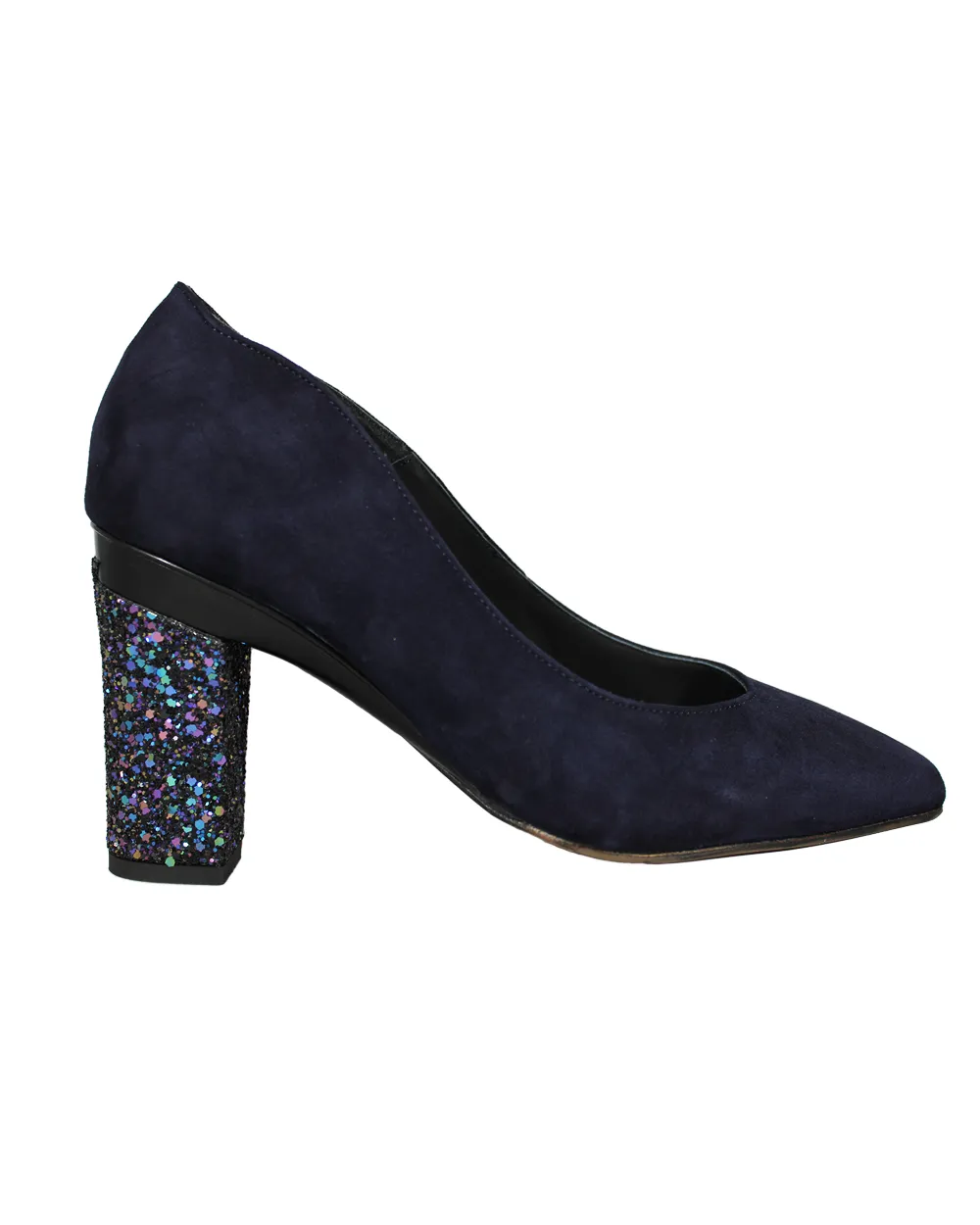 Valerie Blue Nubuck Pump