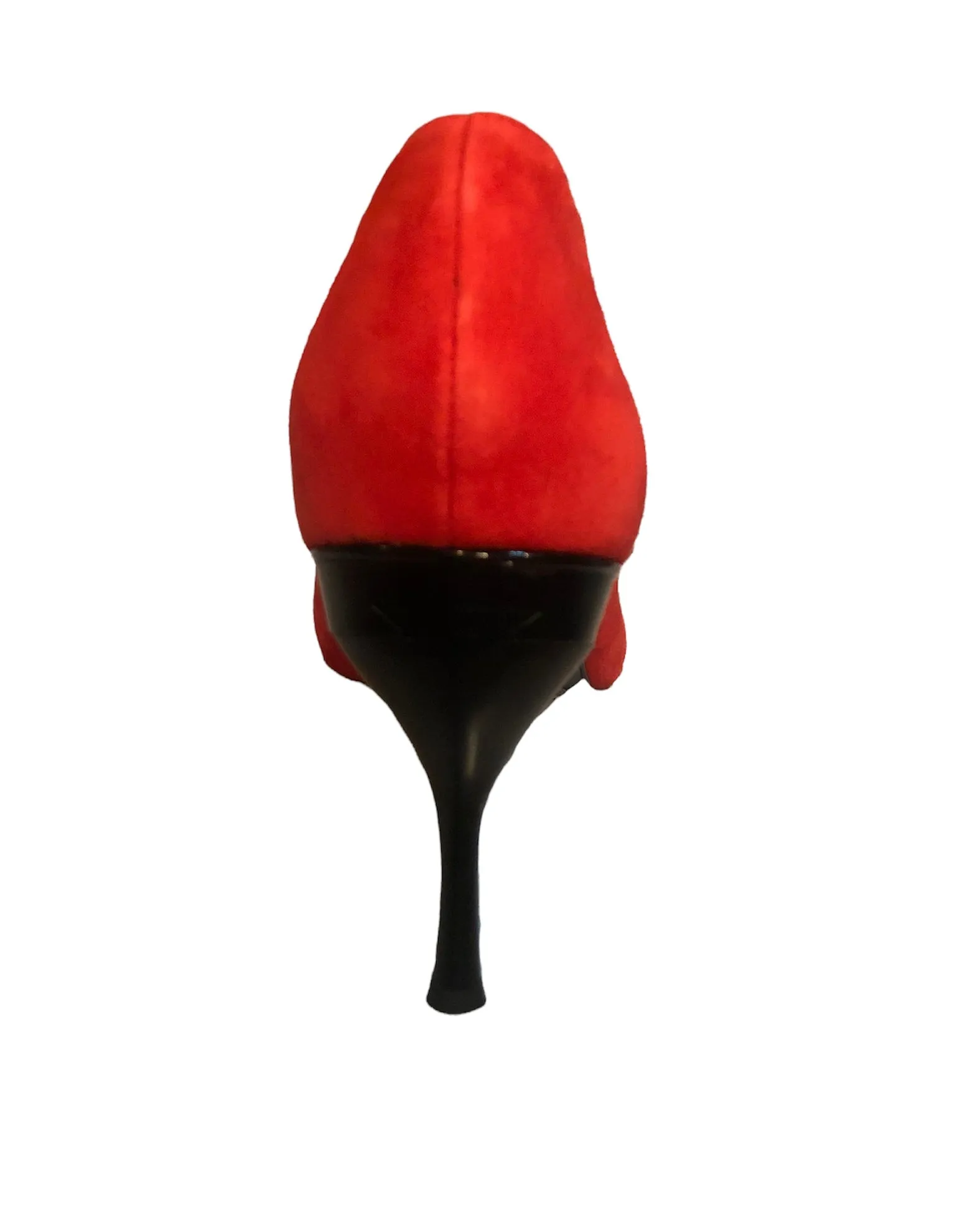 Valerie Poppy Red Nubuck Pump