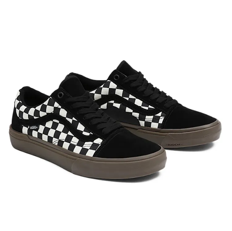 Vans BMX Old Skool Checkerboard Black/Dark Gum Shoes