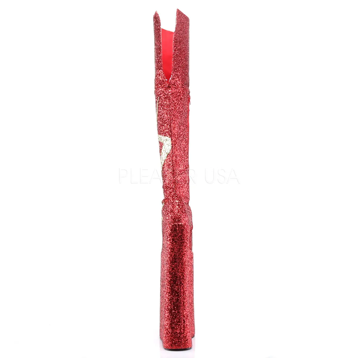 VIVACIOUS-3016  Red-Gold Glitter