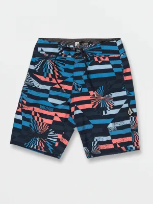 Volcom Boys Stone Stripe Mod-Tech Trunks