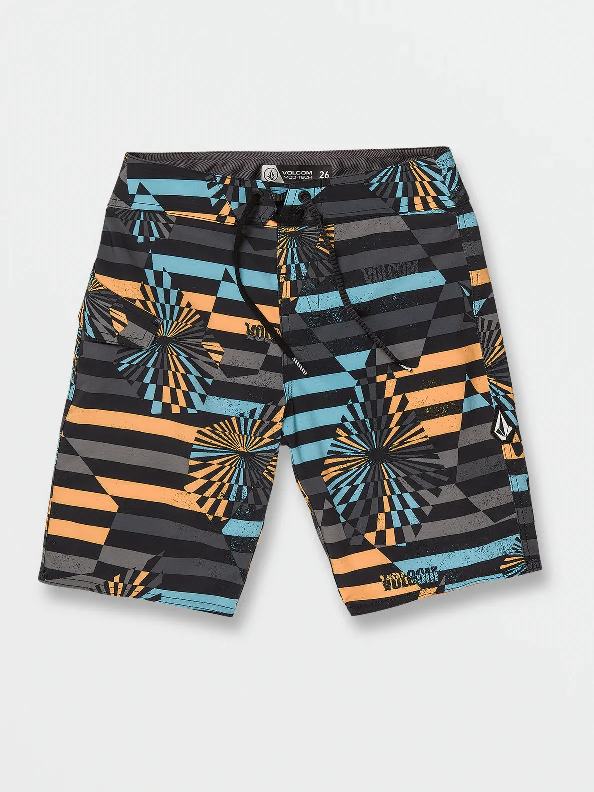 Volcom Boys Stone Stripe Mod-Tech Trunks