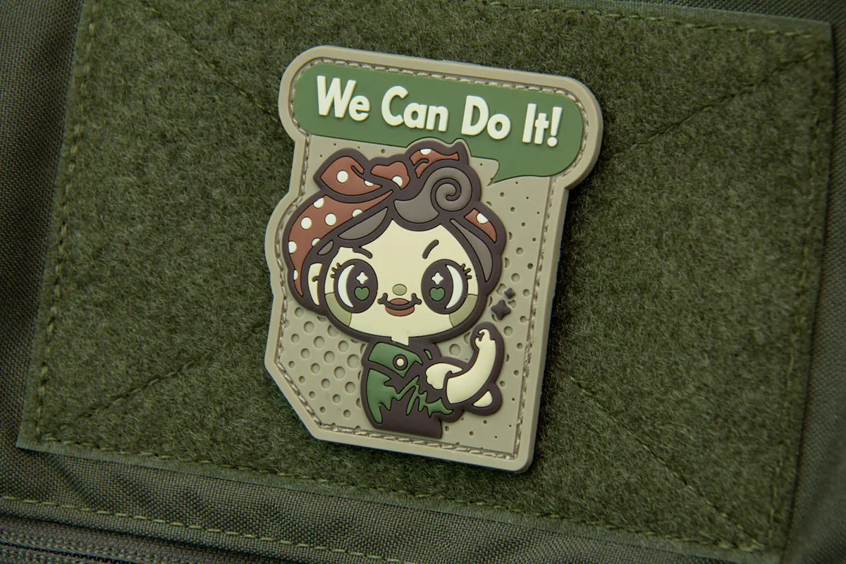 WE CAN DO IT CUTE PVC MORALE PATCH
