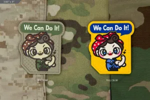 WE CAN DO IT CUTE PVC MORALE PATCH