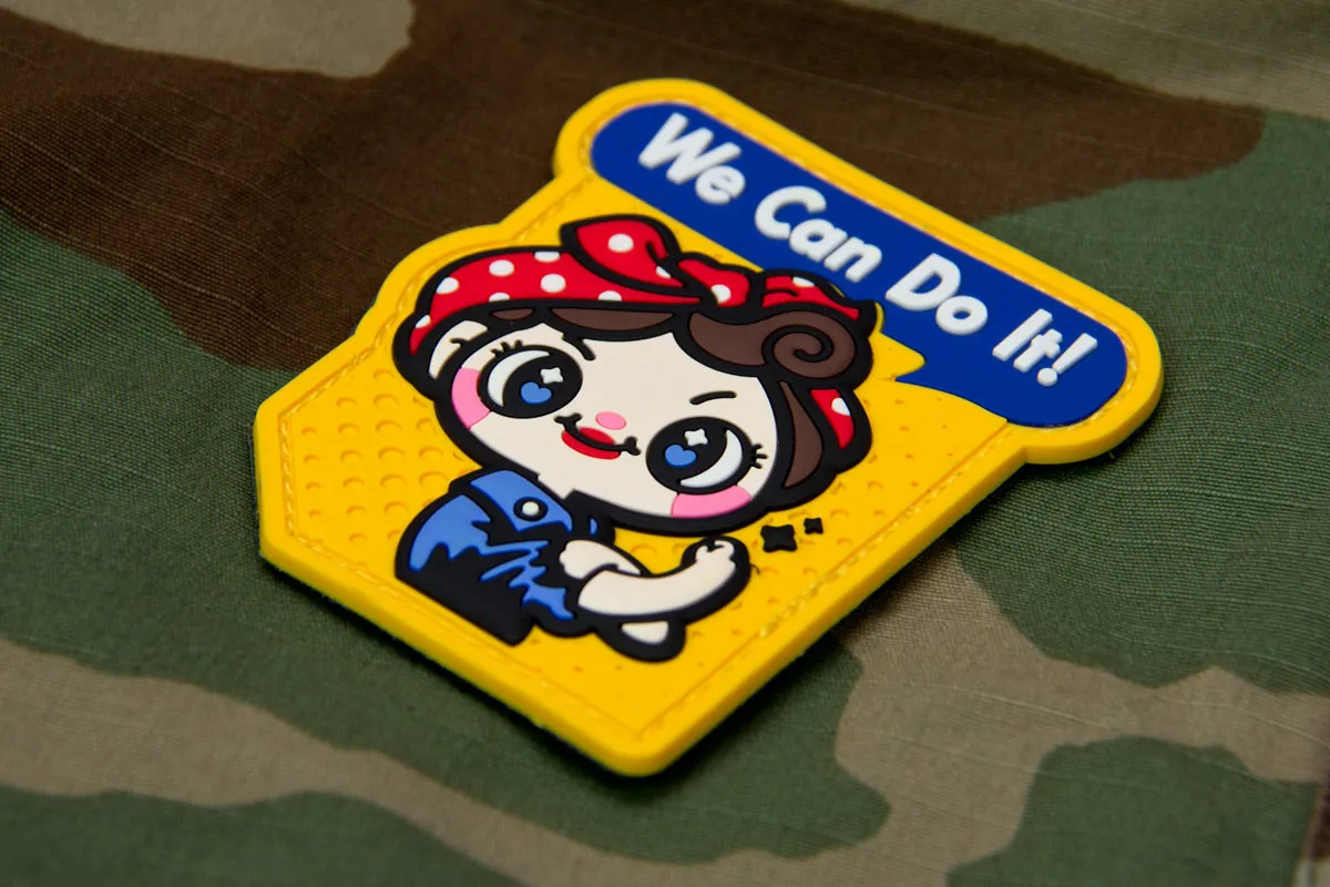 WE CAN DO IT CUTE PVC MORALE PATCH