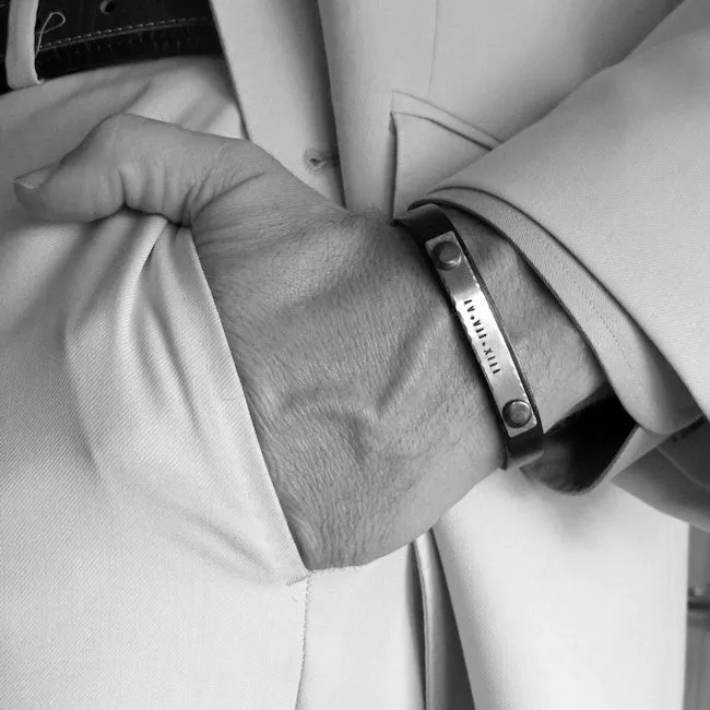 Wedding gift - Personalized Bracelet for Men