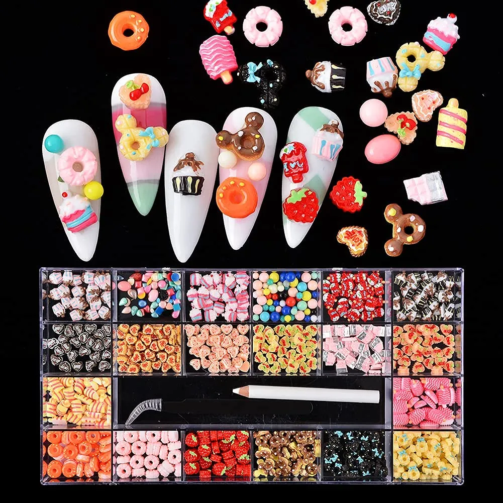 WEILUSI 8620PCS Nail Art Red Rhinestones Round Beads Flatback Crystals Gems Multi Shapes Glass Crystal Rhinestones for Nail Art Makeup Face Decor Crafts Supply