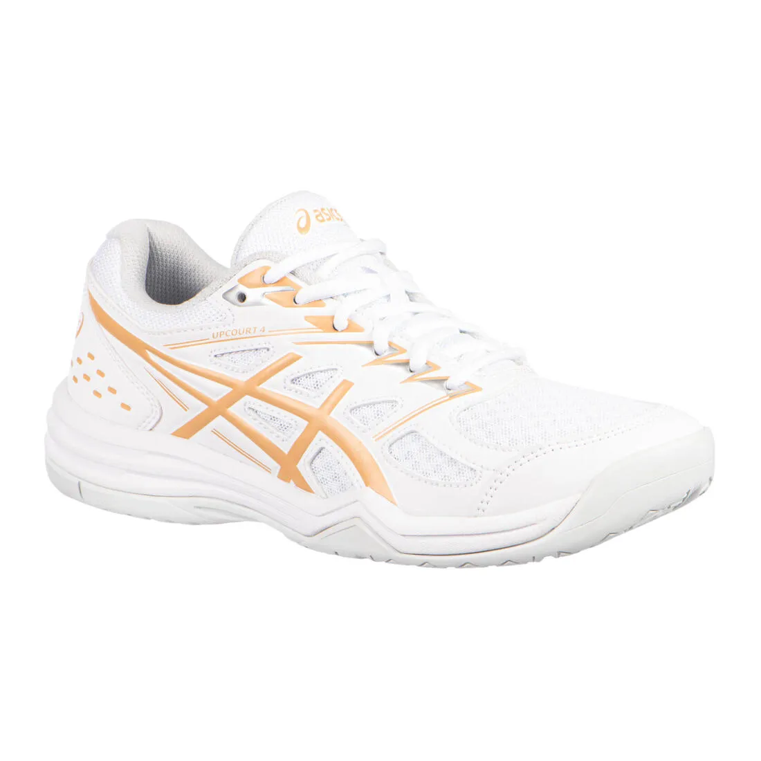 Women's Badminton, Squash, Indoor Sports Shoes Upcourt 4 - White
