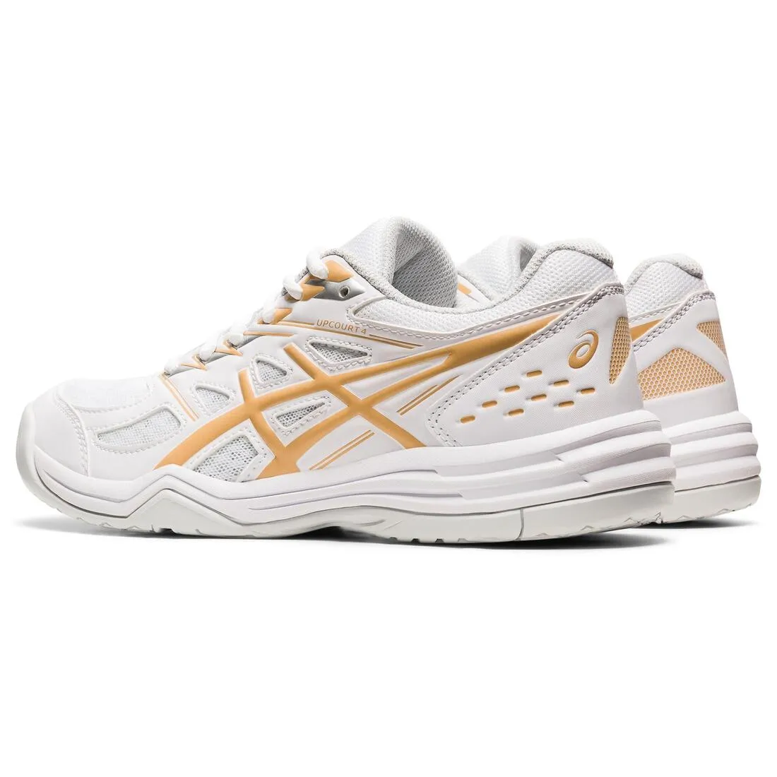 Women's Badminton, Squash, Indoor Sports Shoes Upcourt 4 - White