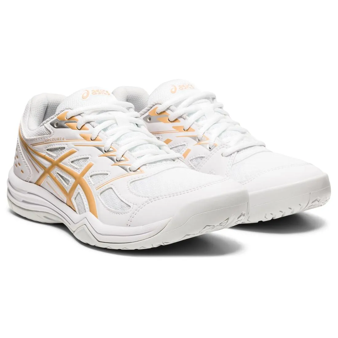 Women's Badminton, Squash, Indoor Sports Shoes Upcourt 4 - White