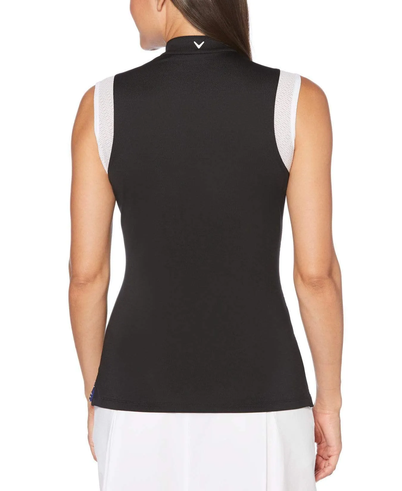 Womens Ventilated Electric Print Polo