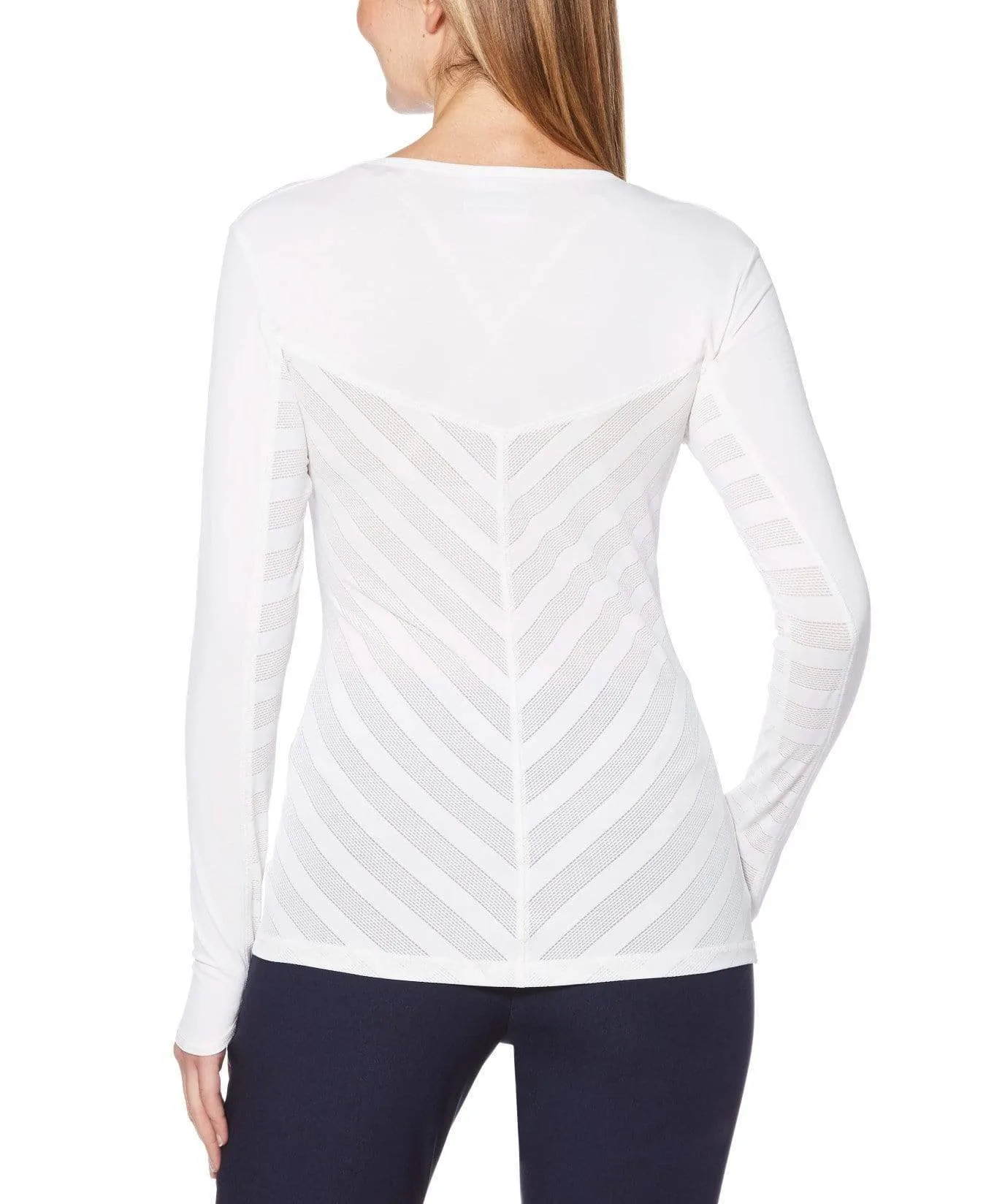 Womens Ventilated Mesh Panel Pullover