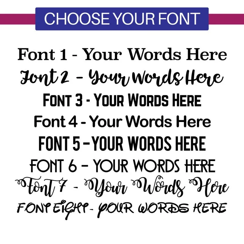 Wood Custom Words and Letters