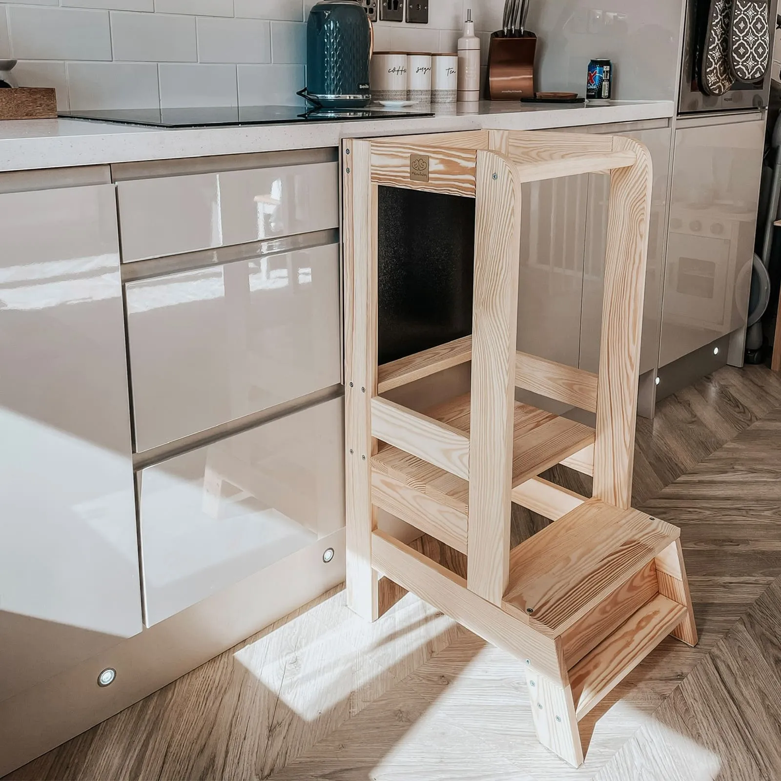 Wooden Kitchen Helper - Learning Tower With Board For Kids By MeowBaby