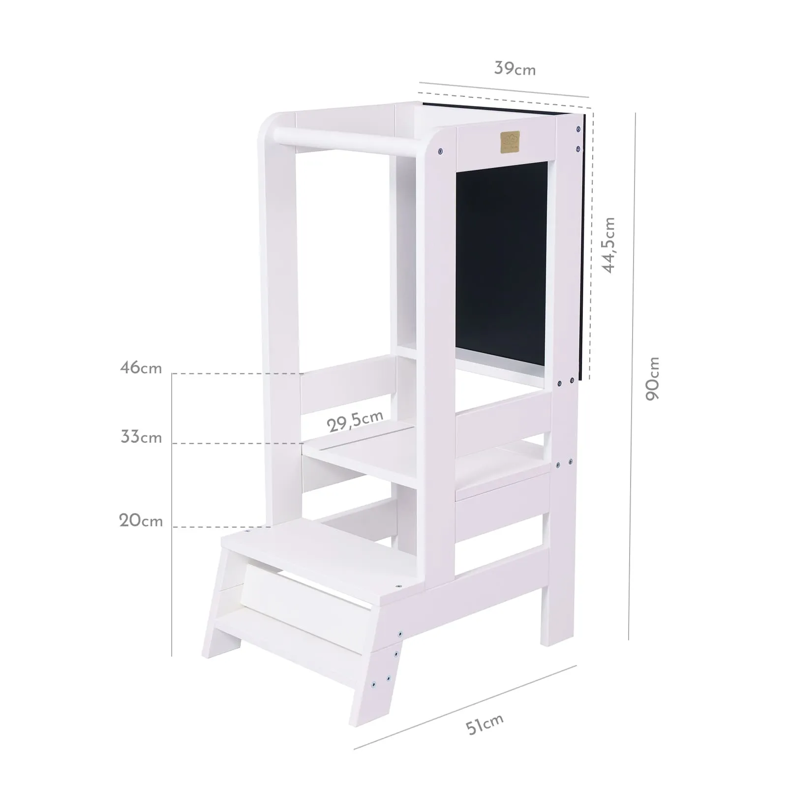 Wooden Kitchen Helper - Learning Tower With Board For Kids By MeowBaby