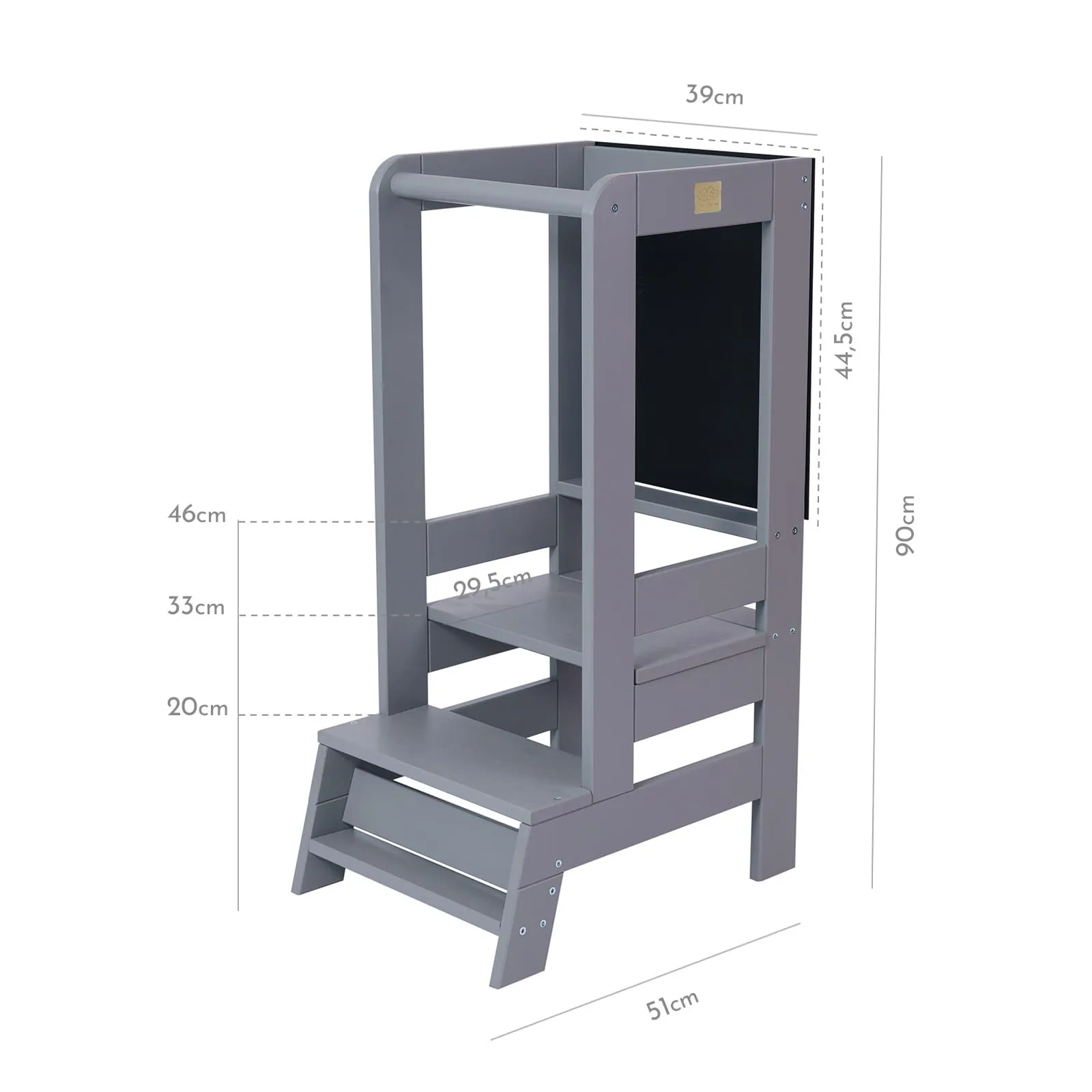 Wooden Kitchen Helper - Learning Tower With Board For Kids By MeowBaby