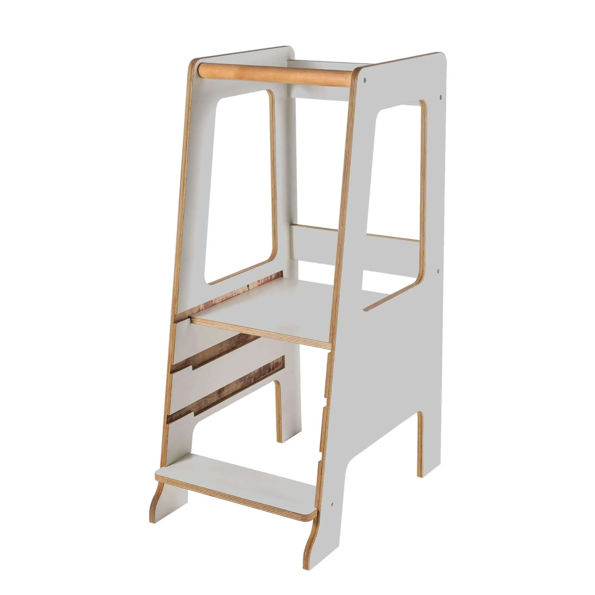Wooden Kitchen Helper - Scandi Step Stool For Kids By MeowBaby