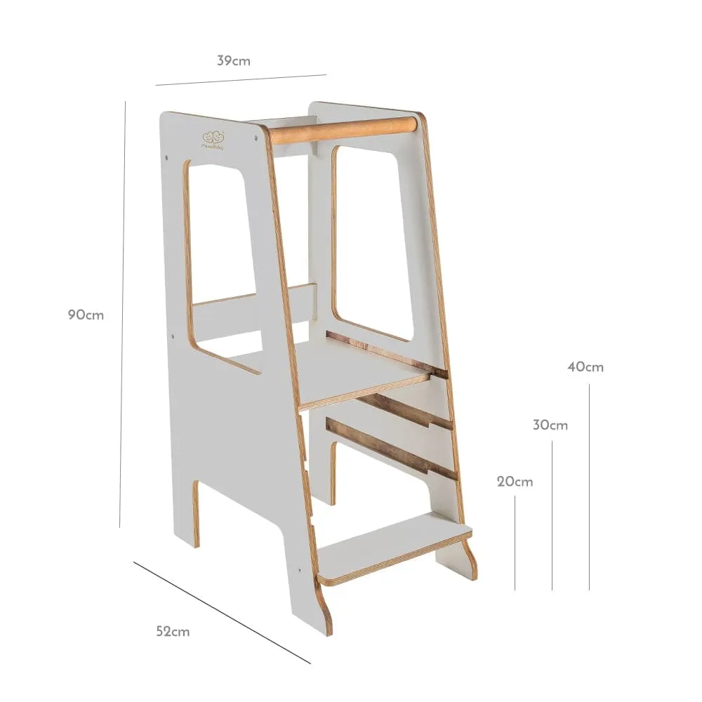 Wooden Kitchen Helper - Scandi Step Stool For Kids By MeowBaby