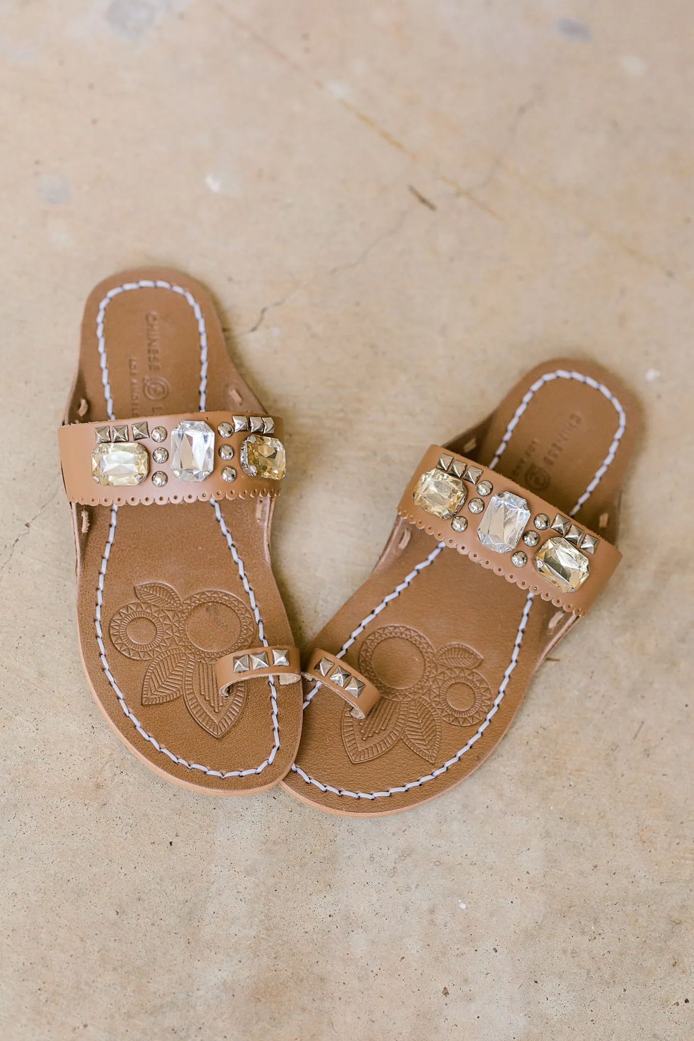 X Jada Leather Sandal by Chinese Laundry