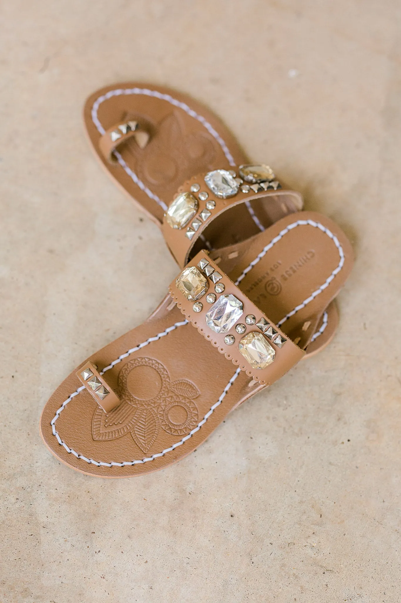X Jada Leather Sandal by Chinese Laundry